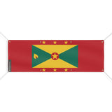 Drapeau grenade polyester résistant aux intempéries 8 œillets