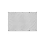 Drapeau Gris Clair format S en polyester avec dix œillets