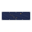 Drapeau Gris Clair grand format XL en polyester avec dix œillets