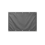 Drapeau Gris Foncé format S en polyester avec dix œillets