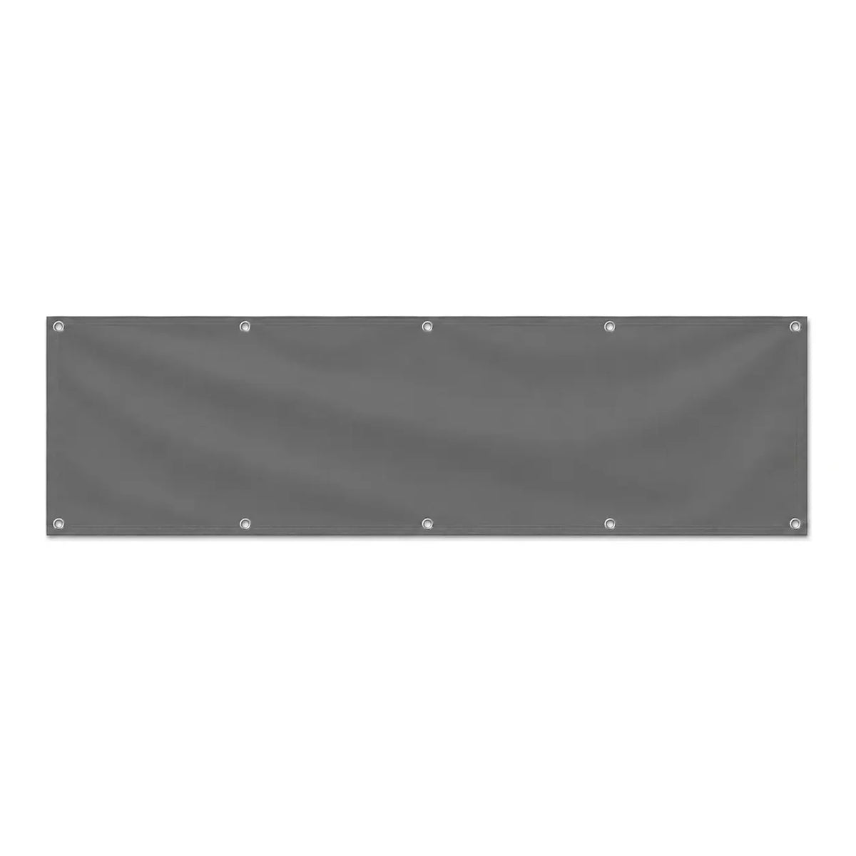 Drapeau Gris Foncé grand format XL en polyester avec dix œillets