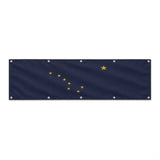 Drapeau Gris Noir grand format XL en polyester avec dix œillets