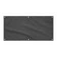 Drapeau gris noir résistant en polyester pour extérieur