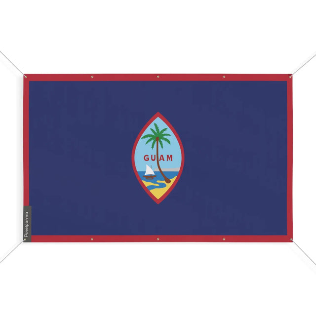 Drapeau guam 10 oeillets en plusieurs tailles (s) - pixelforma