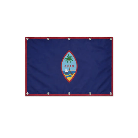 Drapeau de Guam format S en polyester avec dix œillets