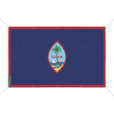 Drapeau guam en polyester résistant avec œillets renforcés