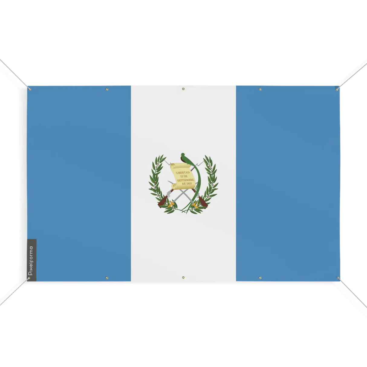 Drapeau guatemala 10 oeillets en plusieurs tailles (s) - pixelforma