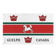 Drapeau guelph polyester résistant avec œillets à gauche