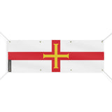 Drapeau guernesey polyester résistant avec œillets durables