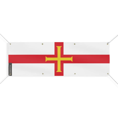 Drapeau guernesey polyester résistant avec œillets durables