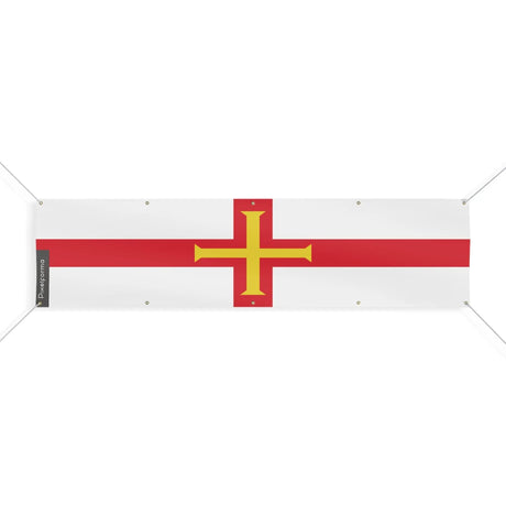 Drapeau guernesey polyester résistant œillets renforcés