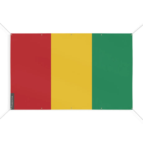 Drapeau guinée 10 oeillets en plusieurs tailles (s) - pixelforma