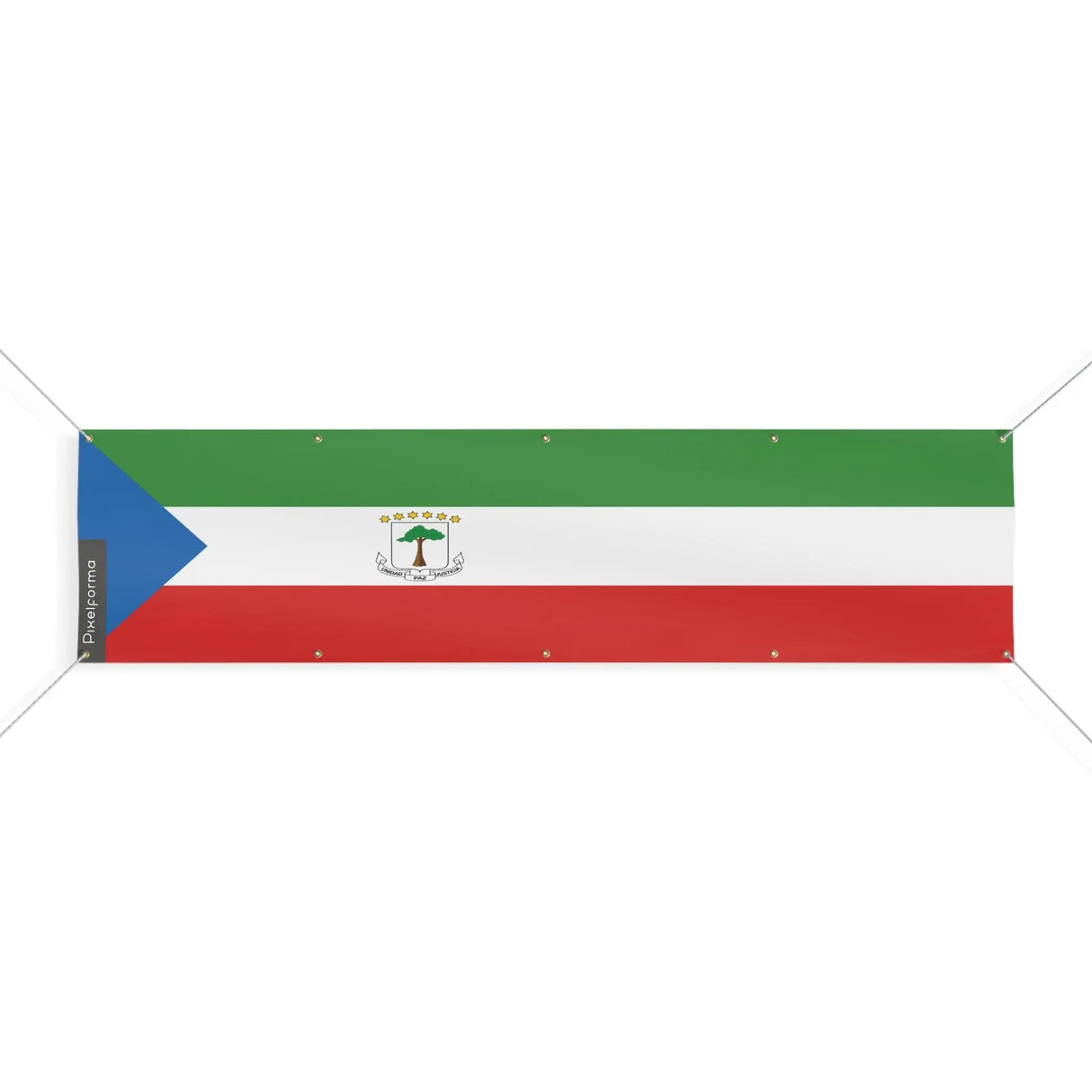 Drapeau guinée équatoriale polyester résistant intempéries