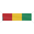 Drapeau guinée polyester résistant 10 œillets intempéries