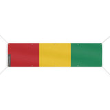 Drapeau guinée polyester résistant 10 œillets intempéries
