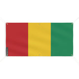 Drapeau guinée polyester résistant aux intempéries