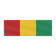 Drapeau guinée polyester résistant usage extérieur 8 œillets