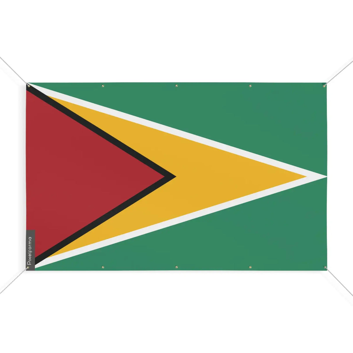 Drapeau guyana 10 oeillets en plusieurs tailles (s) - pixelforma