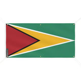 Drapeau guyana polyester résistant pour extérieur durable