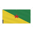 Drapeau guyane polyester résistant usage extérieur 6 œillets