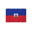 Drapeau d'Haïti format S en polyester avec dix œillets
