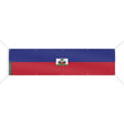 Drapeau haïti en polyester résistant aux intempéries