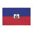 Drapeau haïti polyester résistant avec 10 œillets