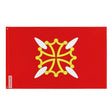 Drapeau haute-garonne polyester résistant double ourlet