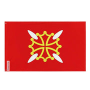 Drapeau haute-garonne polyester résistant double ourlet