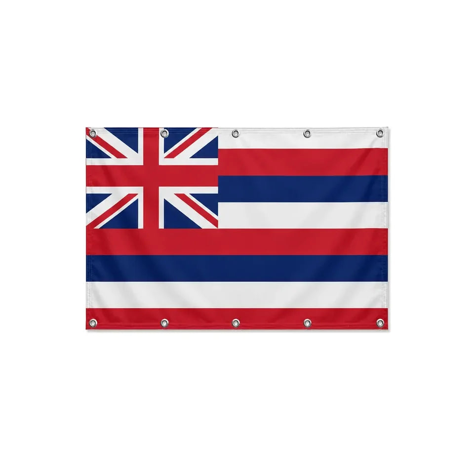 Drapeau d'Hawaï format S en polyester avec dix œillets