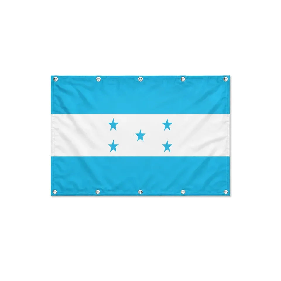 Drapeau du Honduras format S en polyester avec dix œillets