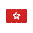 Drapeau de Hong Kong format S en polyester avec dix œillets