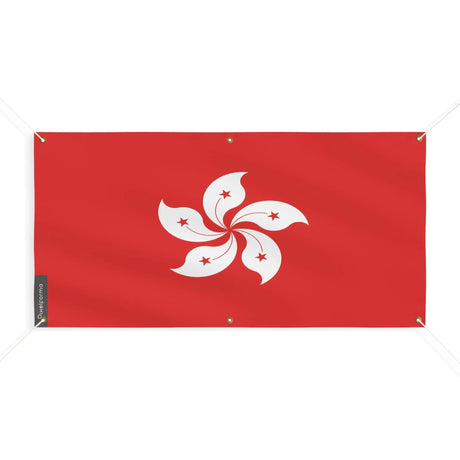 Drapeau hong kong polyester résistant aux intempéries
