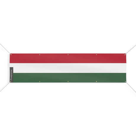 Drapeau hongrie polyester résistant usage extérieur durable