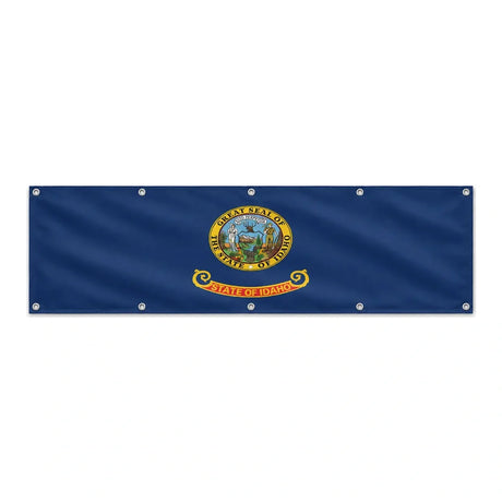 Drapeau de l'Idaho grand format XL en polyester avec dix œillets