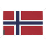 Drapeau île bouvet en polyester résistant avec œillets