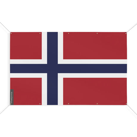 Drapeau île bouvet en polyester résistant avec œillets