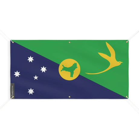 Drapeau île christmas polyester résistant aux intempéries