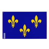 Drapeau Île-de-France en plusieurs tailles 100 % polyester Imprimer avec Double ourlet - Pixelforma 