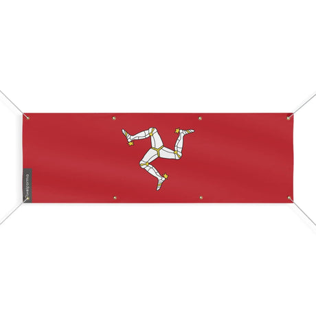 Drapeau île de man en polyester résistant aux intempéries