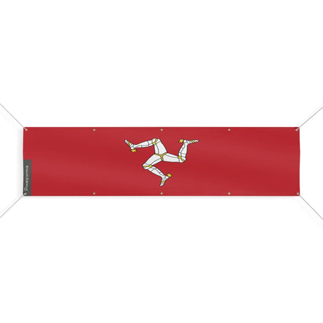 Drapeau île de man polyester résistant usage extérieur