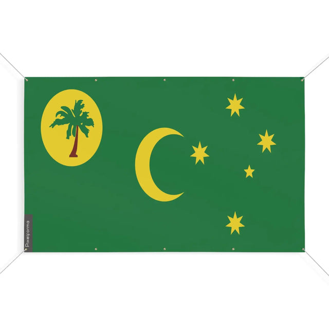 Drapeau îles cocos 10 oeillets en plusieurs tailles (s) - pixelforma