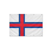 Drapeau Îles Féroé format S en polyester avec dix œillets