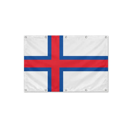 Drapeau Îles Féroé format S en polyester avec dix œillets