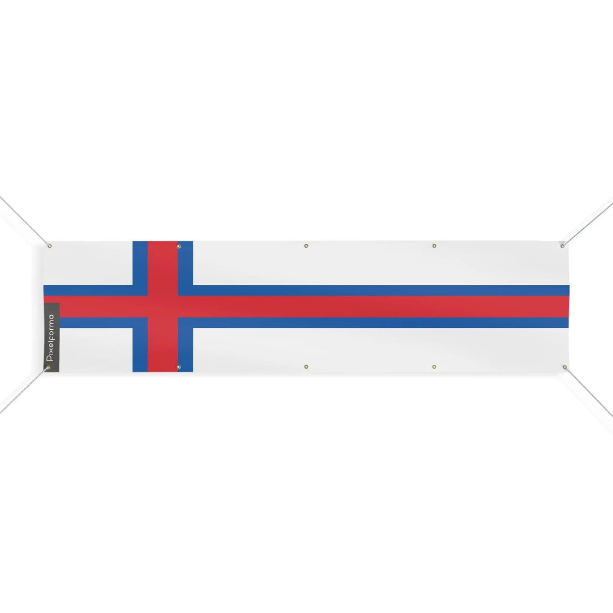 Drapeau îles féroé en polyester résistant aux intempéries