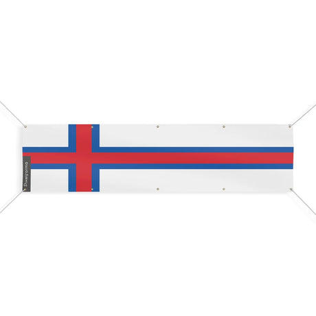 Drapeau îles féroé en polyester résistant aux intempéries