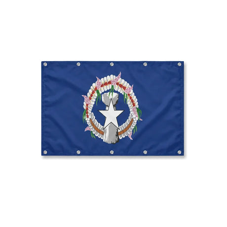 Drapeau des Îles Mariannes du Nord format S en polyester avec dix œillets