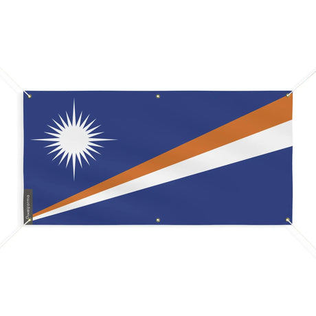 Drapeau îles marshall polyester résistant usage extérieur