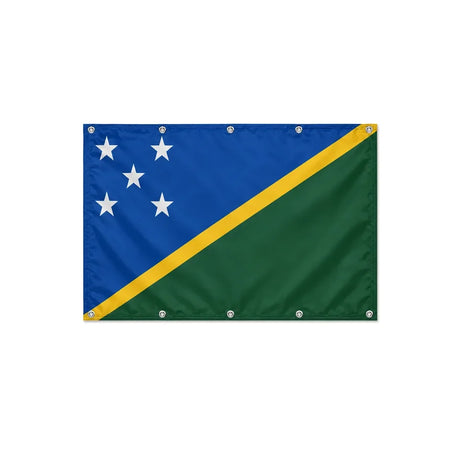 Drapeau Îles Salomon format S en polyester avec dix œillets