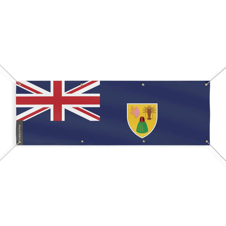 Drapeau îles turques-et-caïques polyester résistant